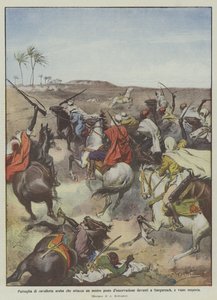 Gargareschの前にある観測所を攻撃し、拒否されたアラブ騎兵隊のパトロール